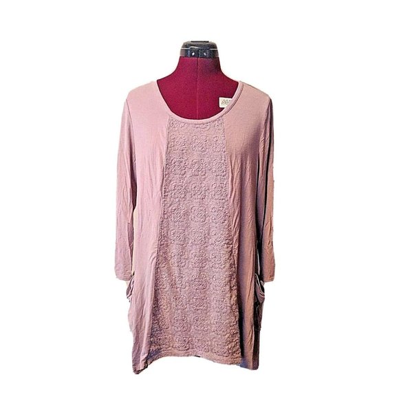 LOGO by Lori Goldstein Tops - LOGO by Lori Goldstein Womens Top Size Medium Long Sleeve Asymmetrical H…